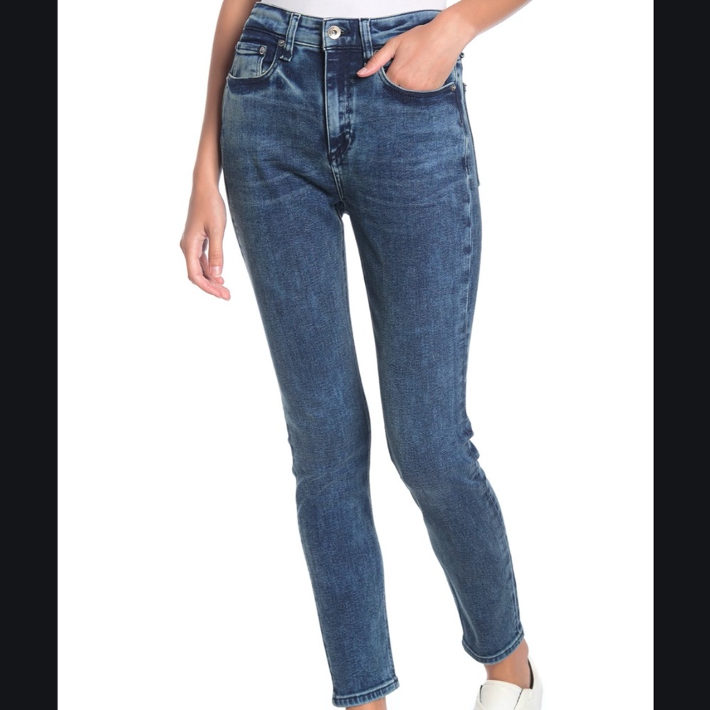 rag & bone Nina High Rise Ankle Skinny Acid NWT